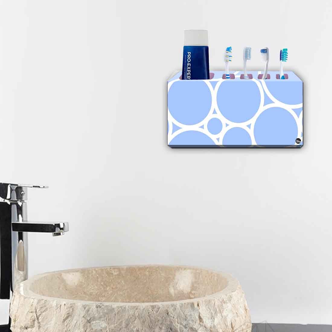 Toothbrush Holder Wall Mounted -Blue Circle - Image 4