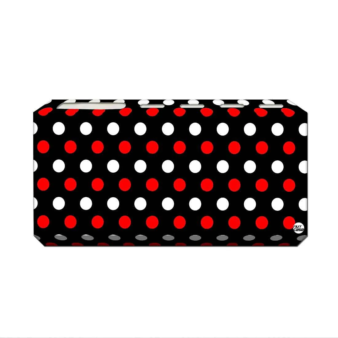 Toothbrush Holder Wall Mounted -Dots Red and White - Image 2