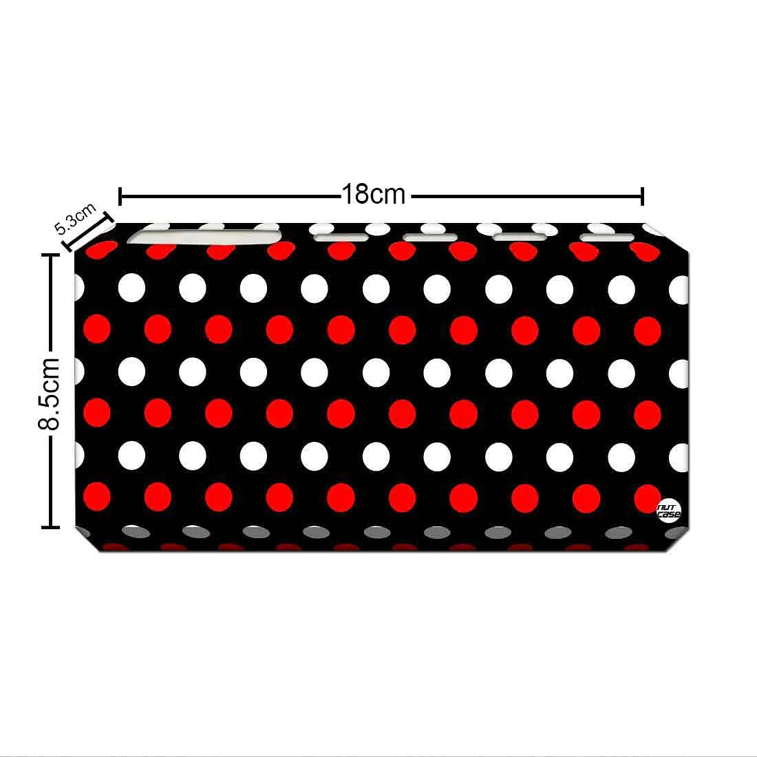 Toothbrush Holder Wall Mounted -Dots Red and White - Image 3