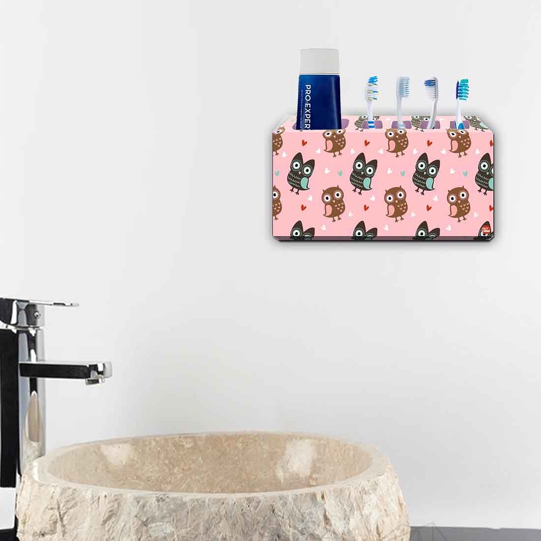 Toothbrush Holder Wall Mounted -Owls Everywhere - Image 4