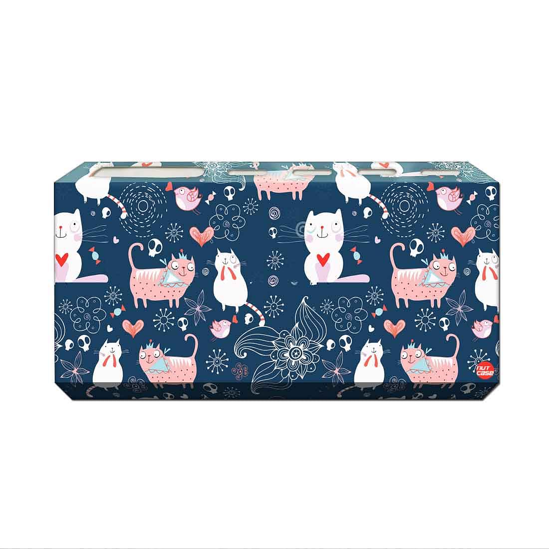 Toothbrush Holder Wall Mounted -Blue Cats - Image 2