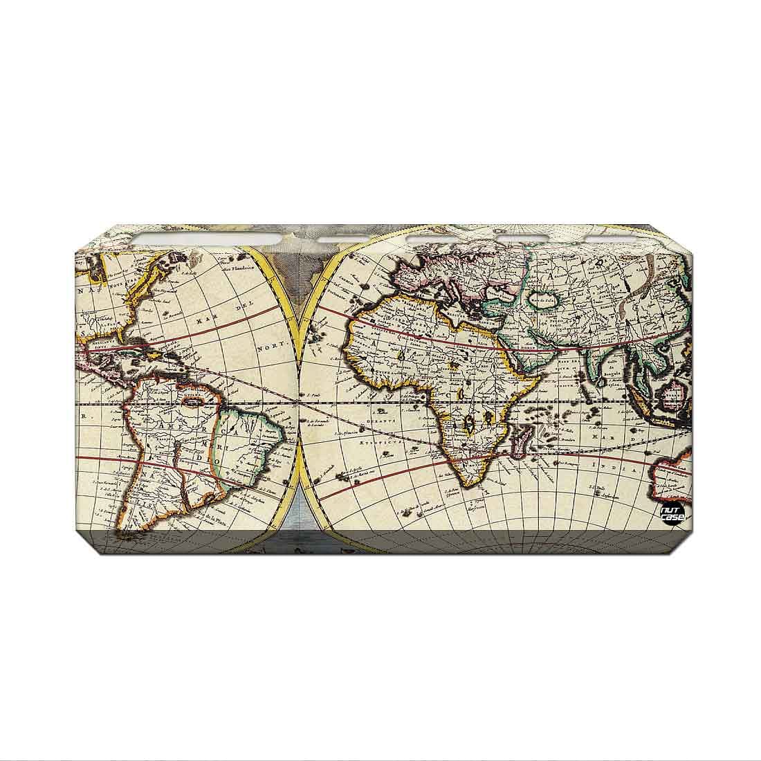 Toothbrush Holder Wall Mounted -Vintage Maps Globe - Image 2