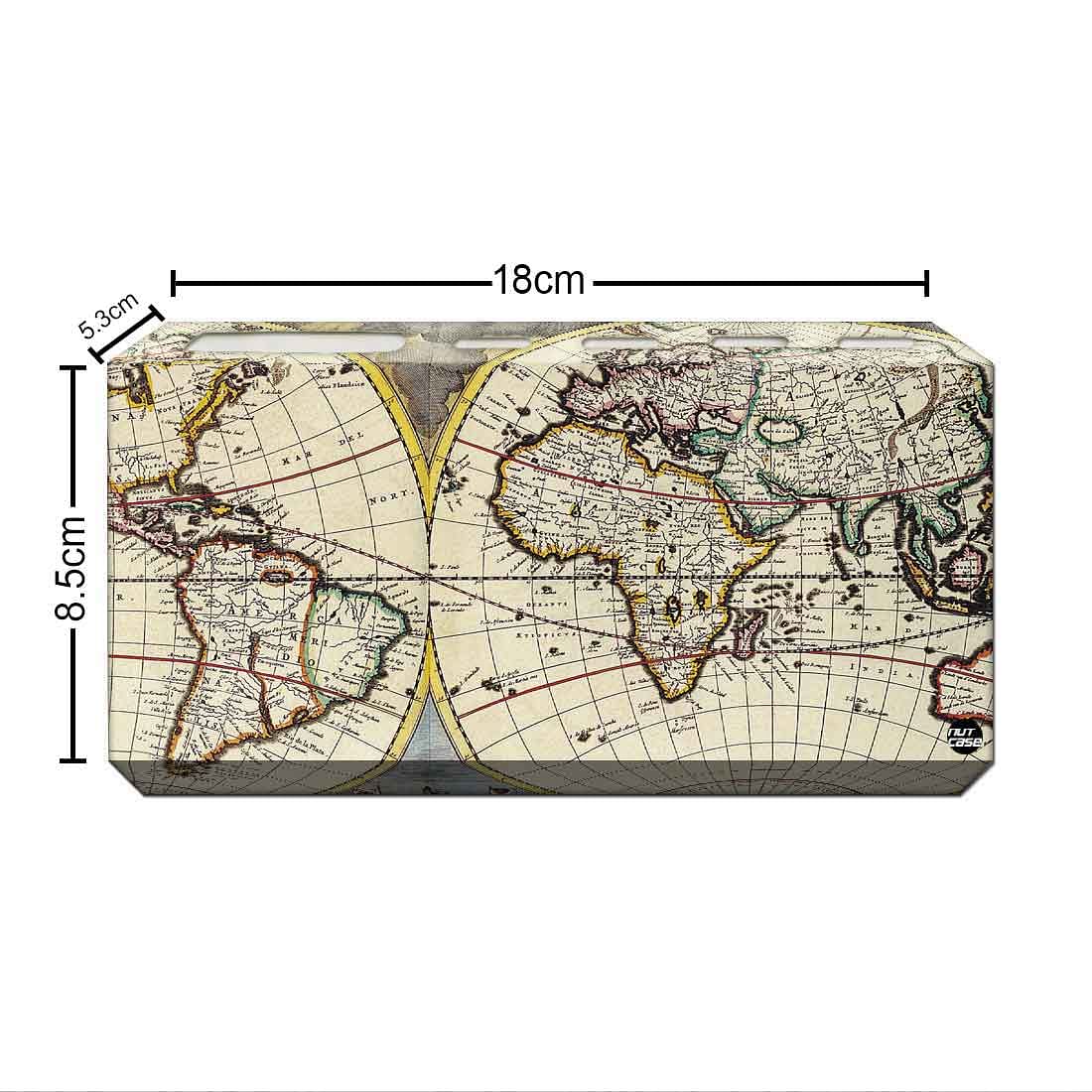 Toothbrush Holder Wall Mounted -Vintage Maps Globe - Image 3