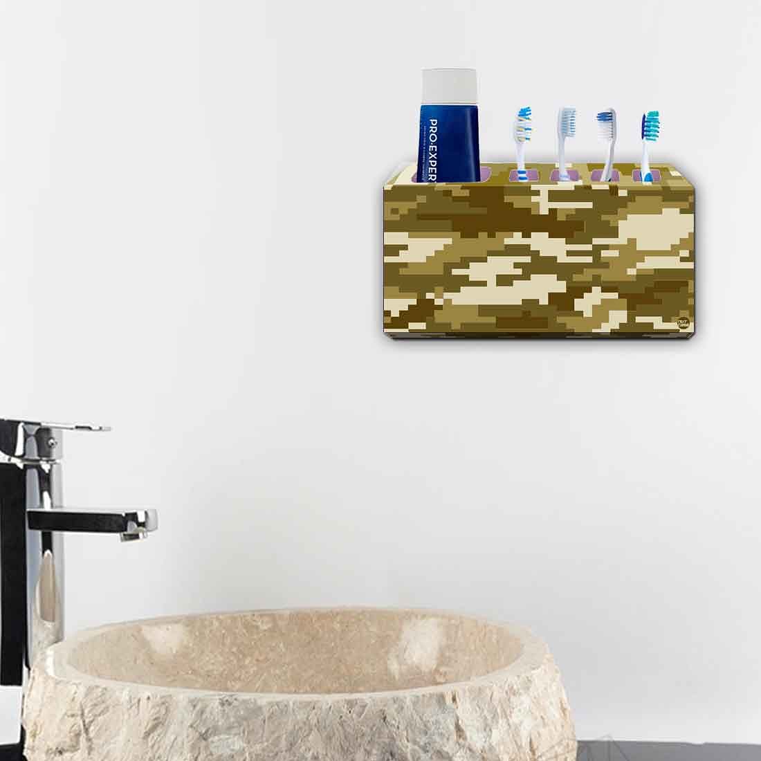 Toothbrush Holder Wall Mounted -Gray Camo - Image 4
