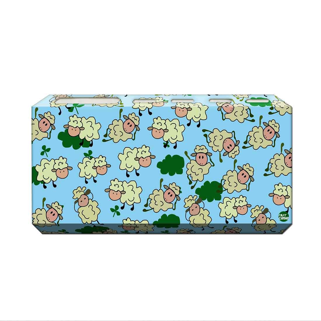Toothbrush Holder Wall Mounted -Chirping Sheeps Green - Image 2