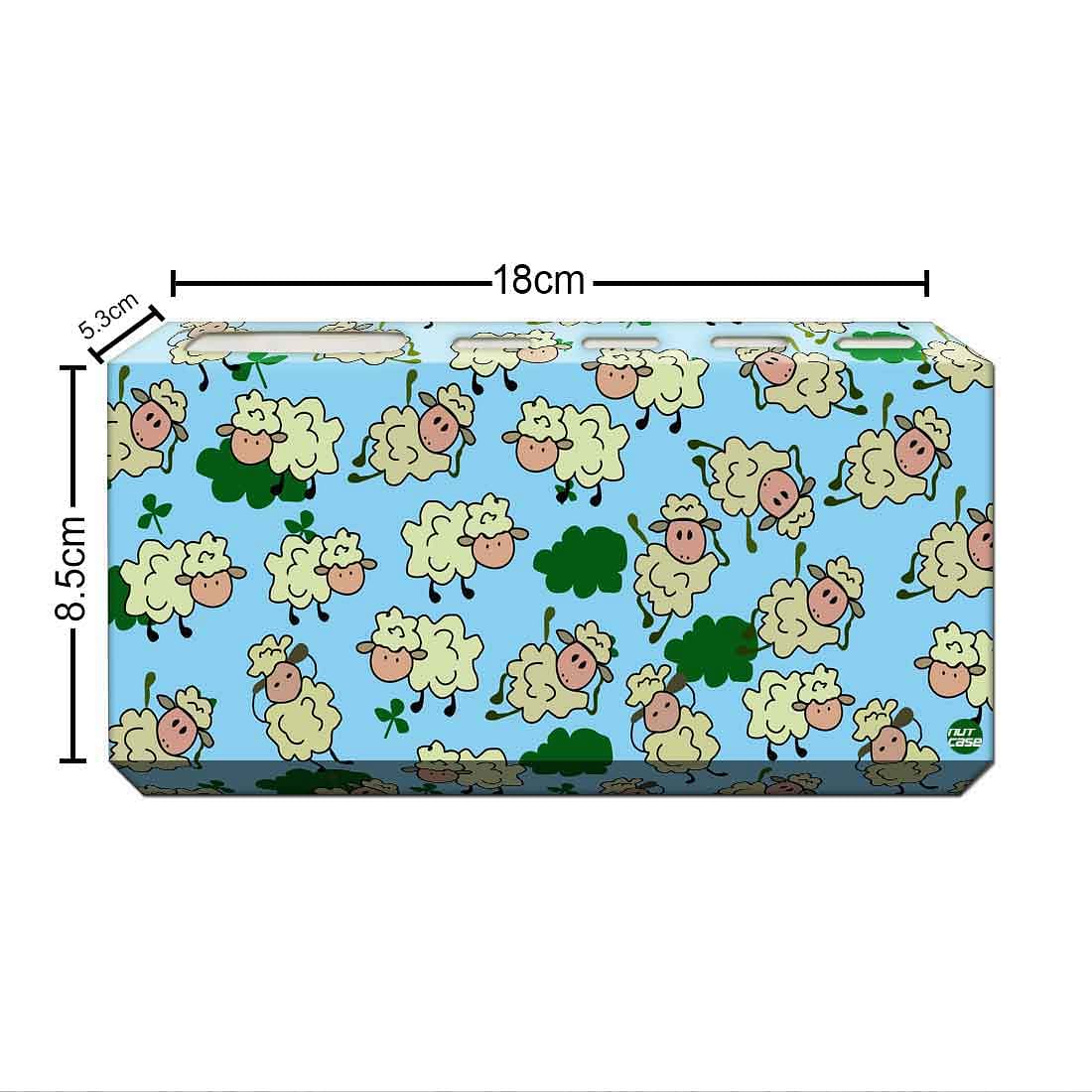 Toothbrush Holder Wall Mounted -Chirping Sheeps Green - Image 3