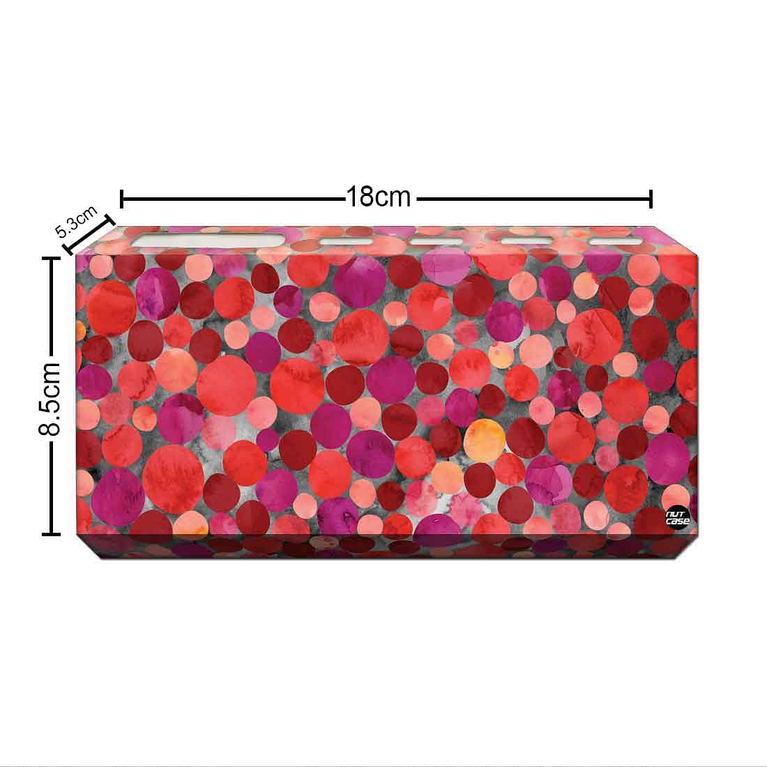 Toothbrush Holder Wall Mounted -Pink Marble Dots - Image 3