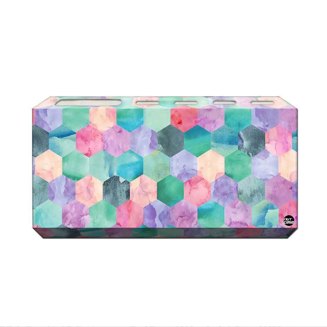 Toothbrush Holder Wall Mounted -Green Marble Dots - Image 2