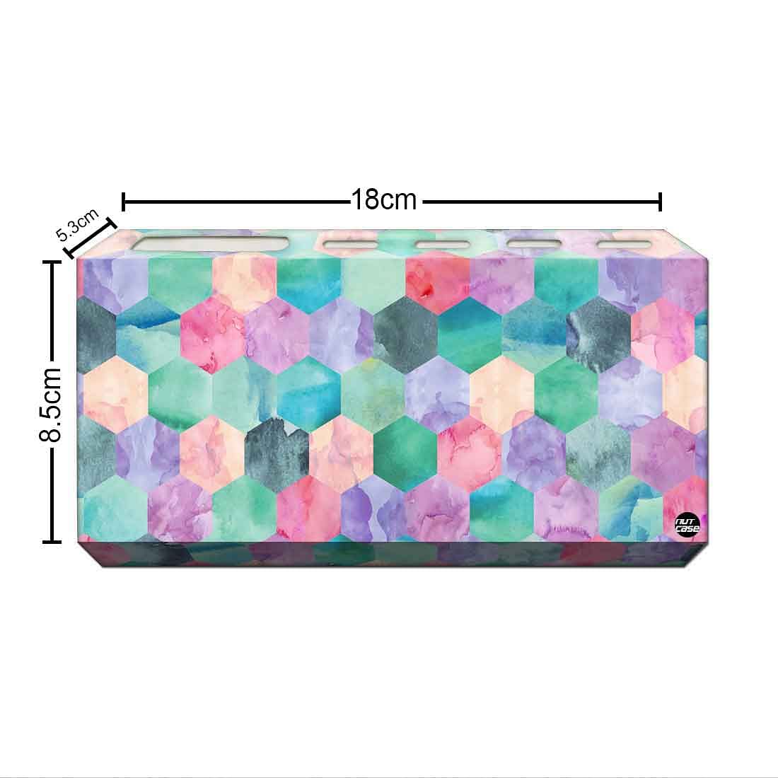 Toothbrush Holder Wall Mounted -Green Marble Dots - Image 3