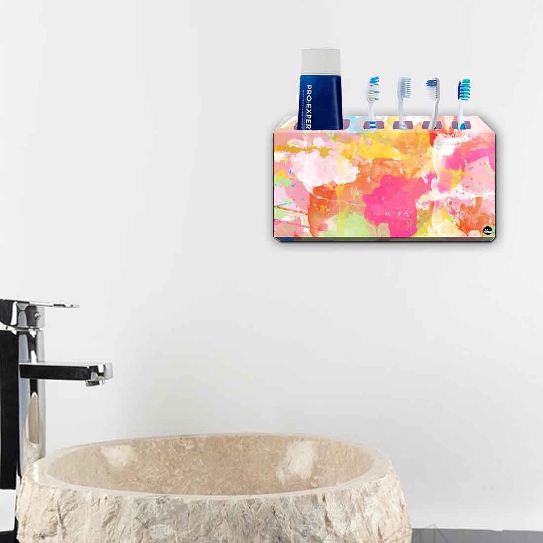 Toothbrush Holder Wall Mounted -Marble Waves - Image 4