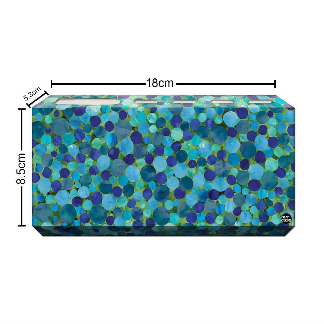Toothbrush Holder Wall Mounted -Green Colorful Watercolors - Image 3