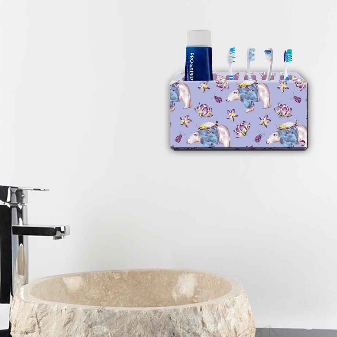 Toothbrush Holder Wall Mounted -Polar Bear Riding - Image 4