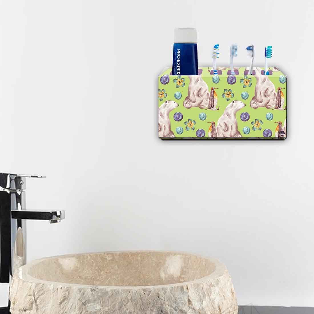 Toothbrush Holder Wall Mounted -Polar Bear Forest - Image 4