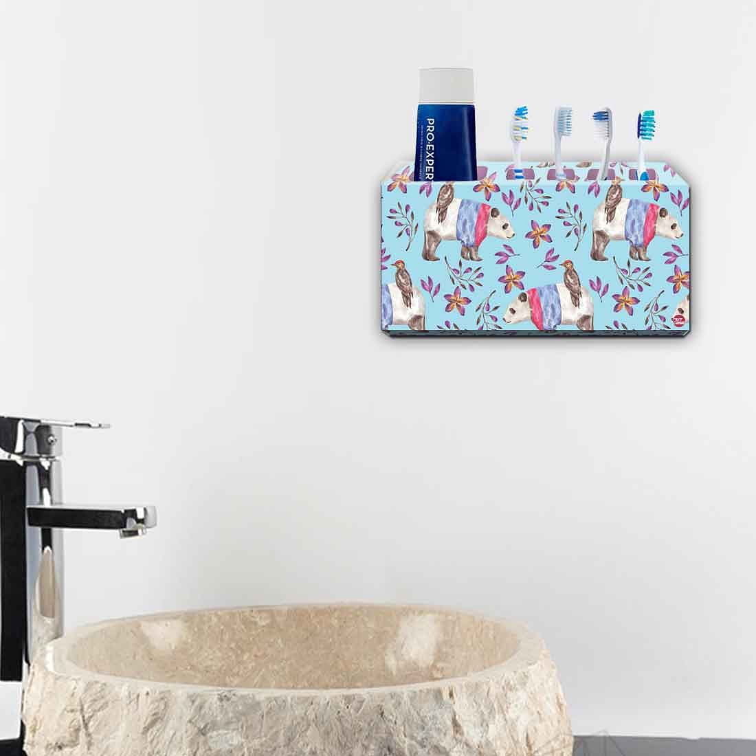 Toothbrush Holder Wall Mounted -Bird & Panda - Image 4