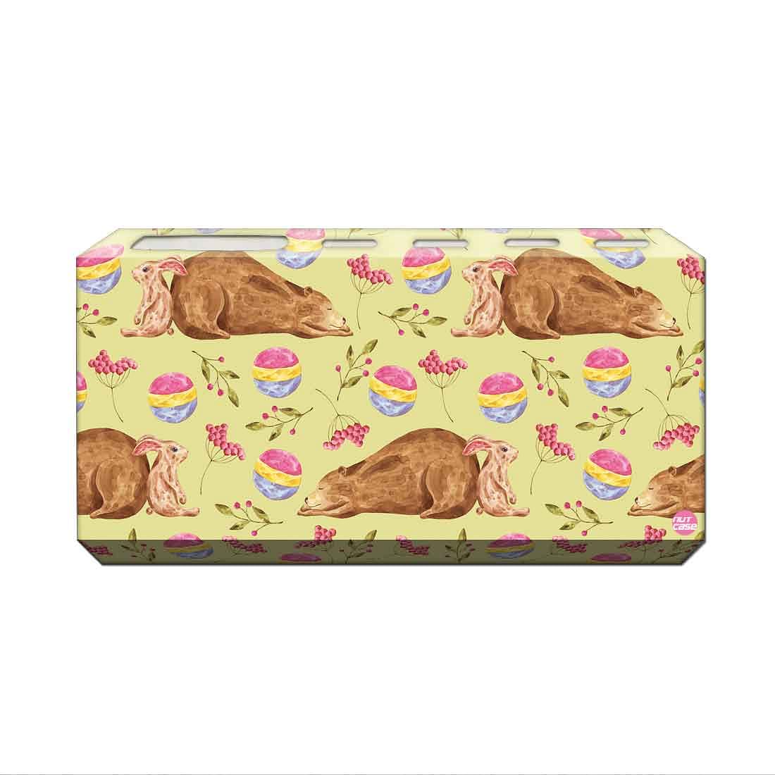 Toothbrush Holder Wall Mounted -Bear & Rabbit - Image 2