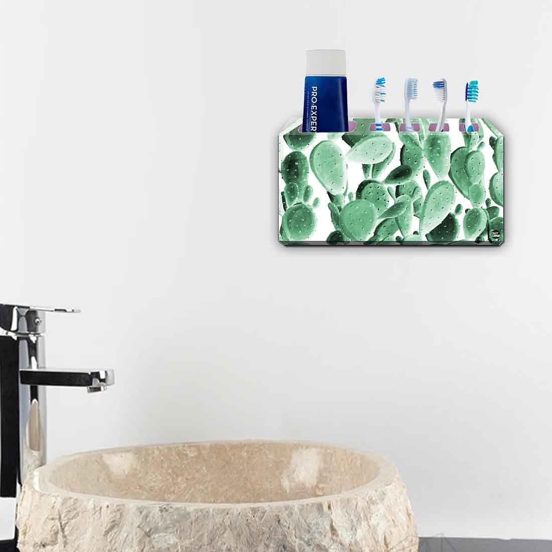 Toothbrush Holder Wall Mounted -Green Cactus - Image 4