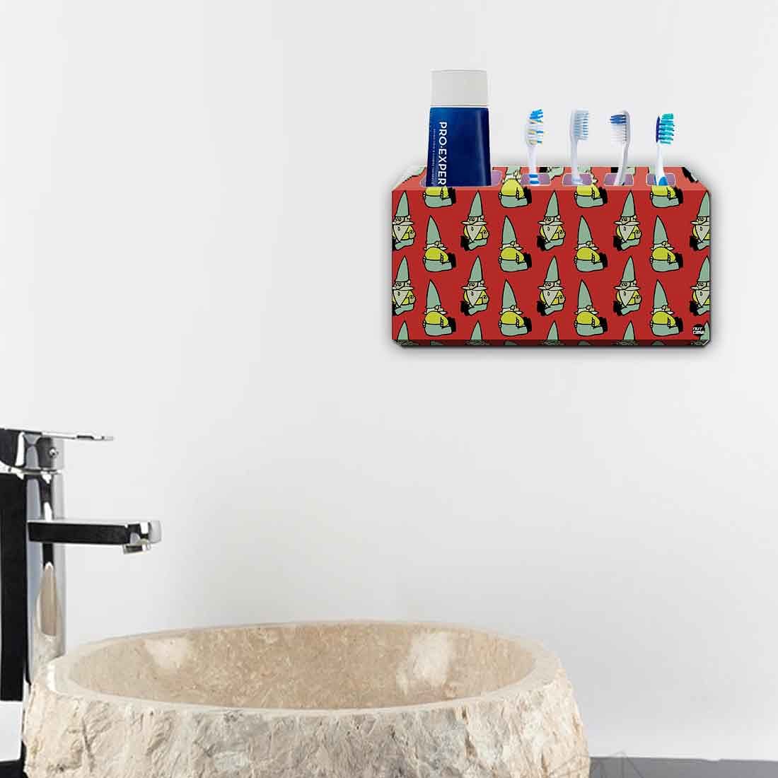 Toothbrush Holder Wall Mounted -Gnome Red - Image 4