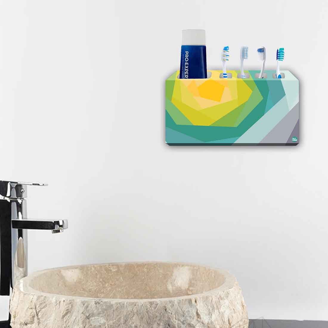 Beautiful Toothbrush Case Holder Wall Mounted - Abstract Flower - Image 4