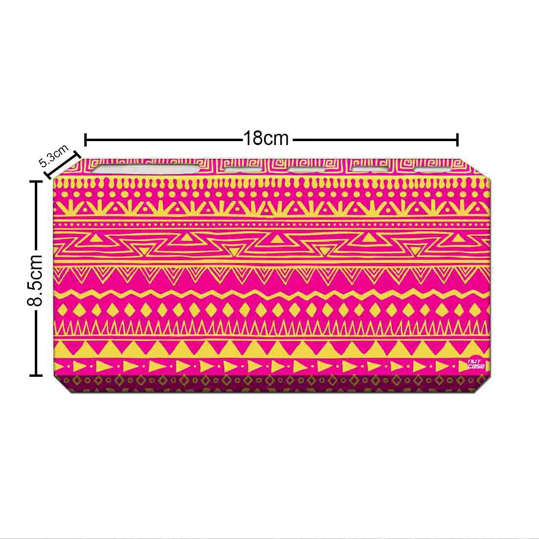 Printed Designer Toothbrush Holder for Bathroom- Aztec Pattern Pink - Image 3
