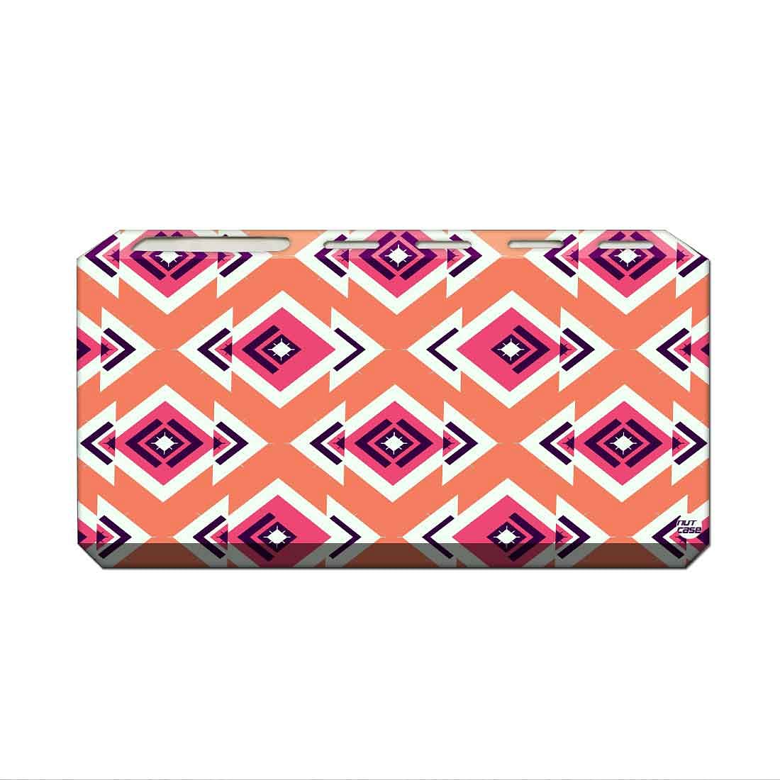 Toothbrush Holder Wall Mounted -Diamond Pattern Pink - Image 2