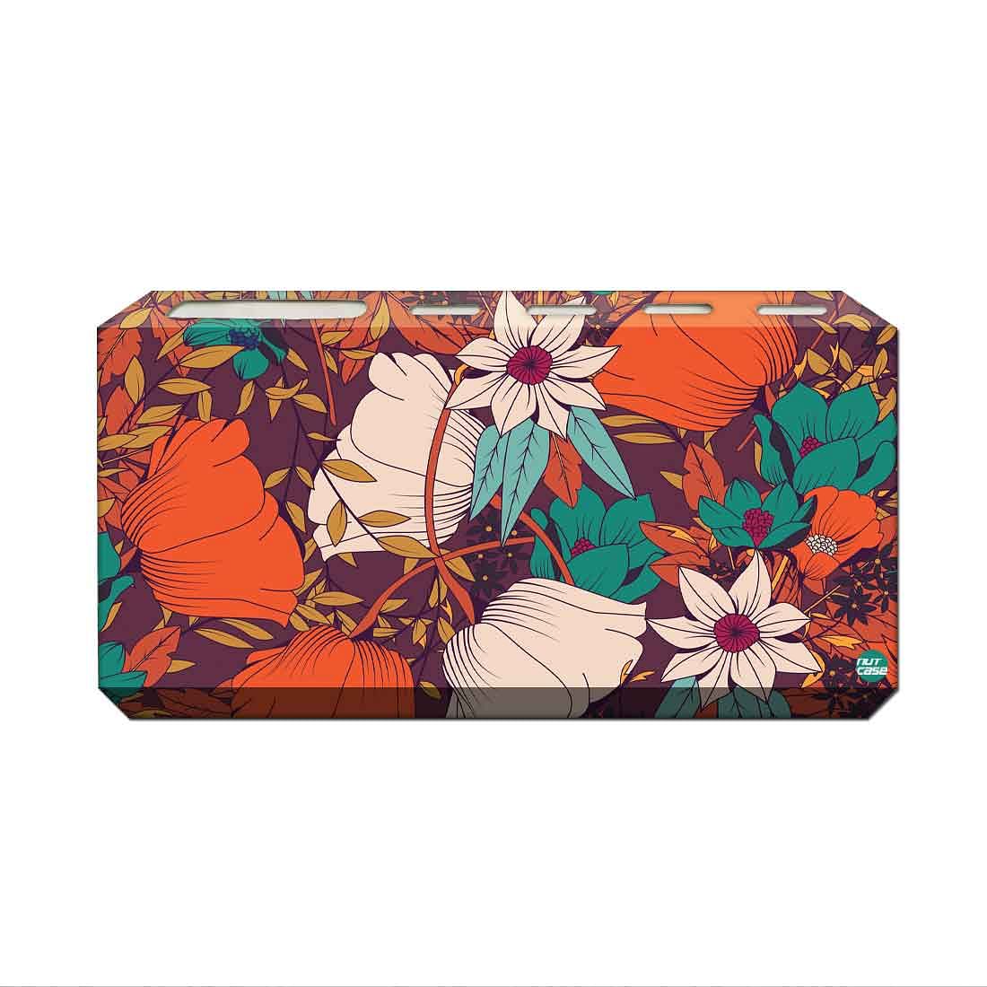 Wall Mounted Toothbrush Holder-Red Rust Flowers - Image 2