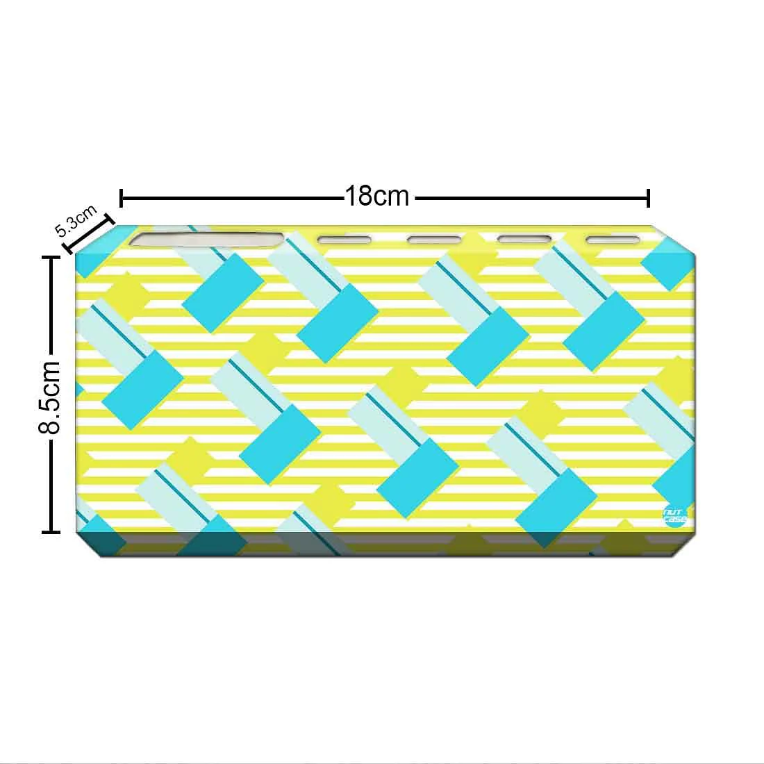 Toothbrush Holder Wall Mounted -Teal and Yellow - Image 3