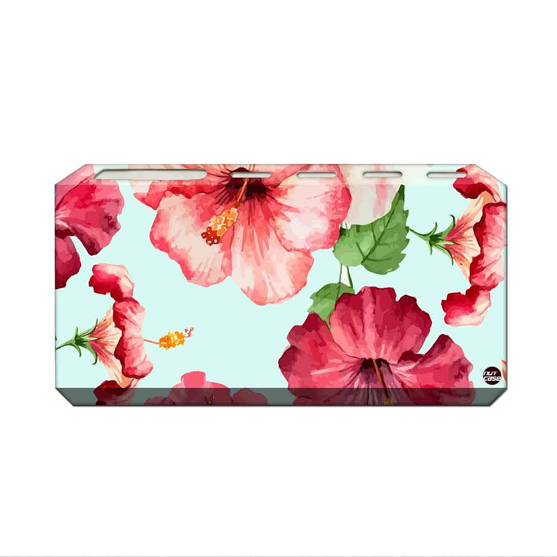 Toothbrush Holder Wall Mounted -Hibiscus with White Background - Image 2