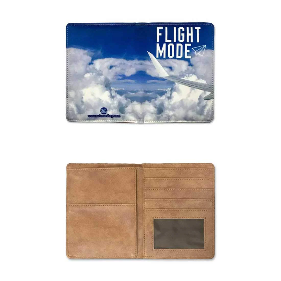 Passport Holder Leather Travel Wallet Organizer - Flight Mode - Image 4