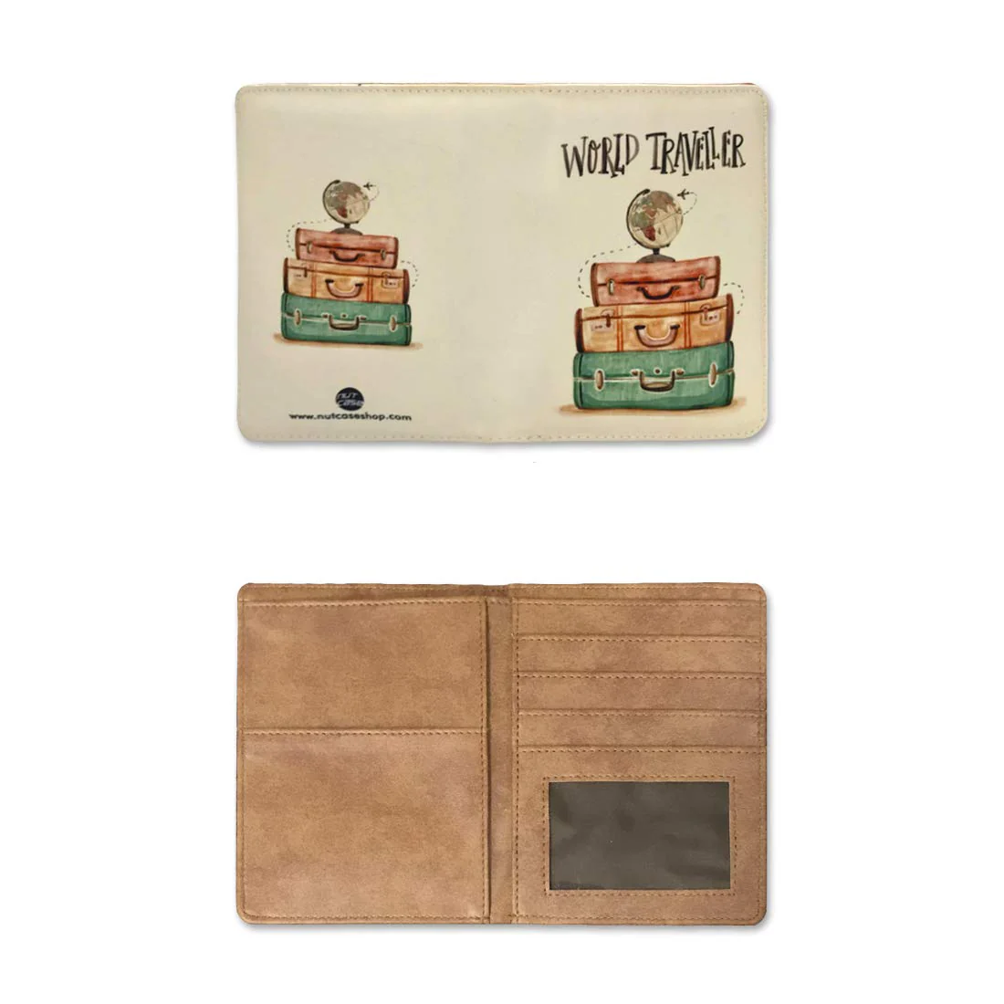 Vintage Passport Cover Travel Wallet Organizer - Suitcases - Image 5