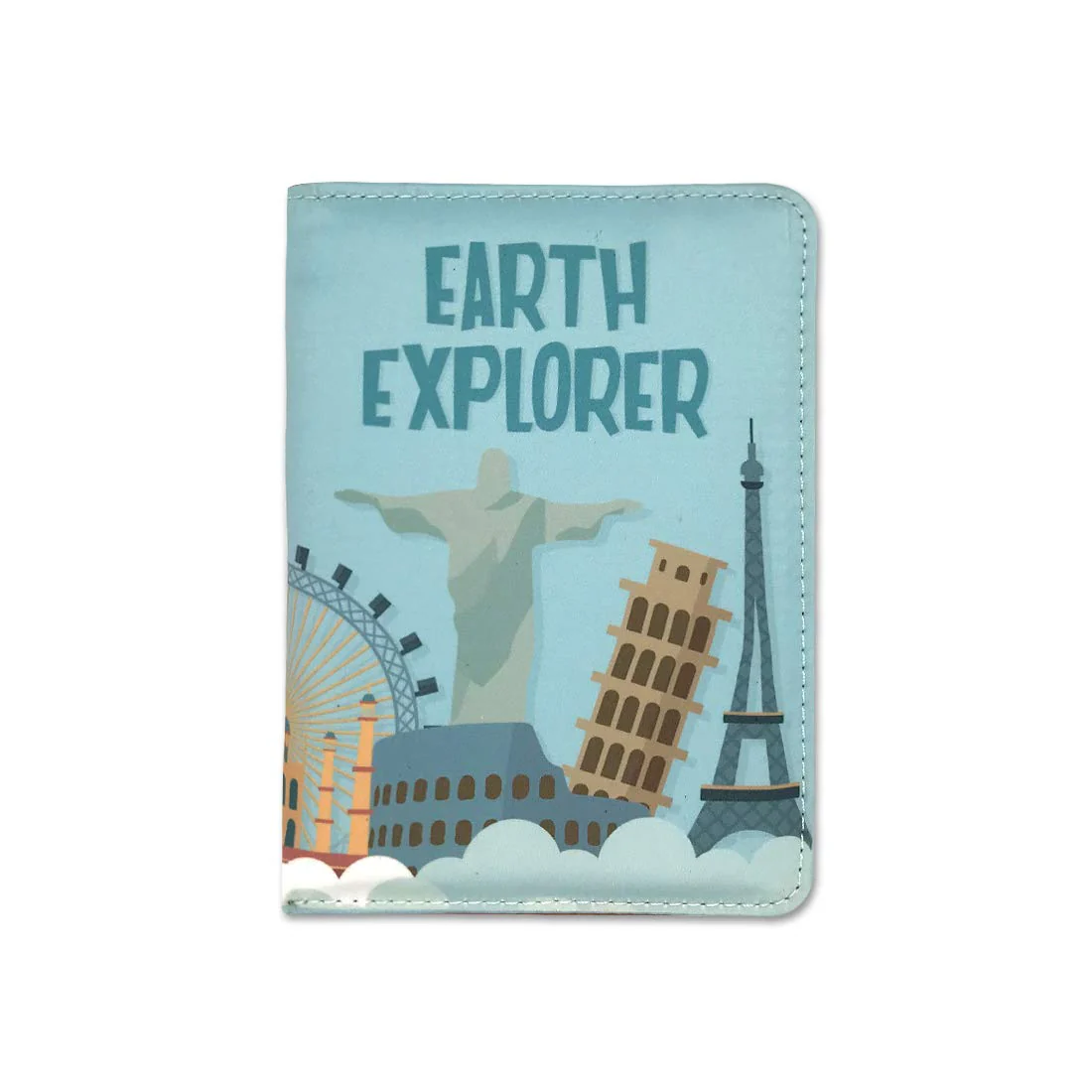 Passport Cover Wallet Travel Document Organizer - Earth Explorer - Image 3