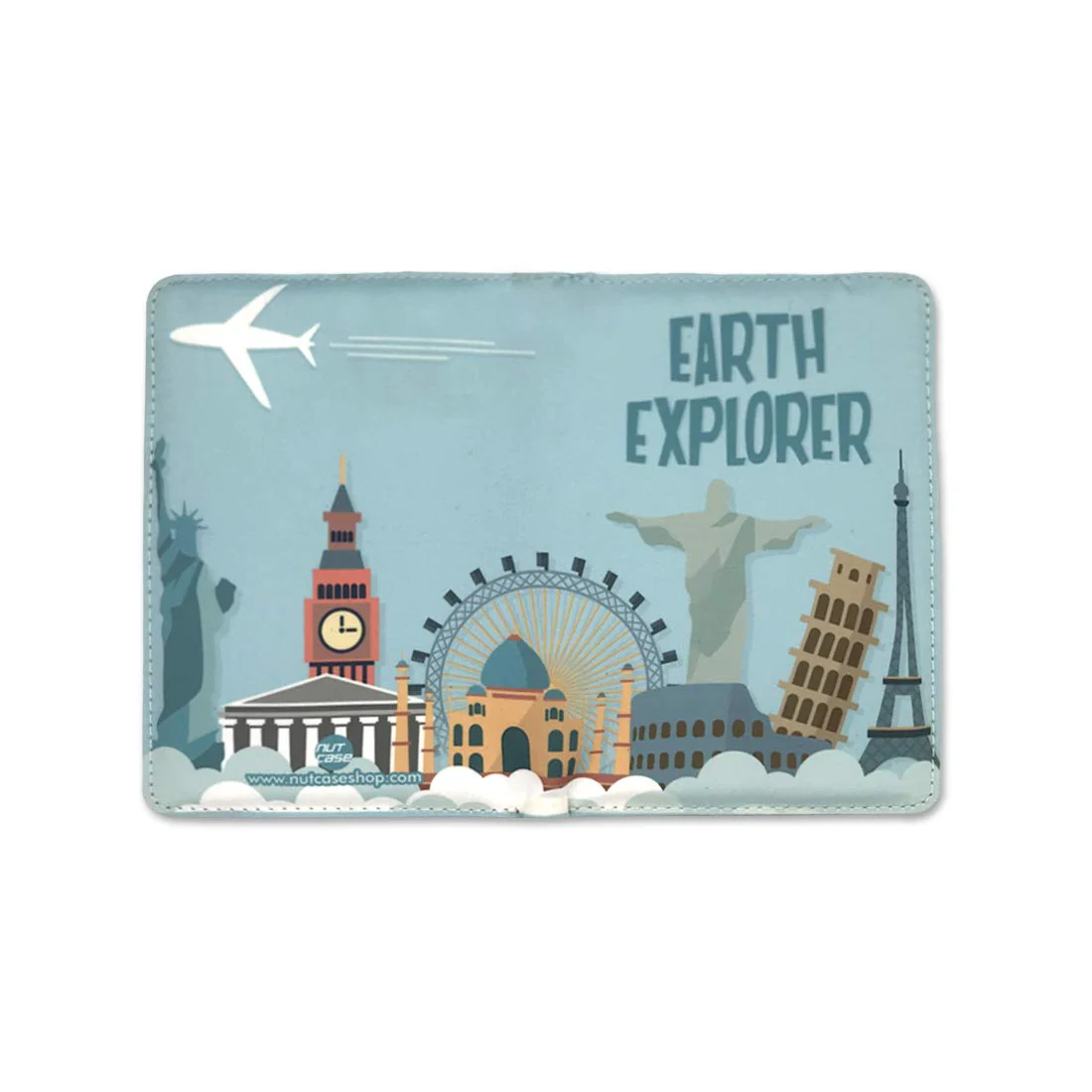 Passport Cover Wallet Travel Document Organizer - Earth Explorer - Image 4