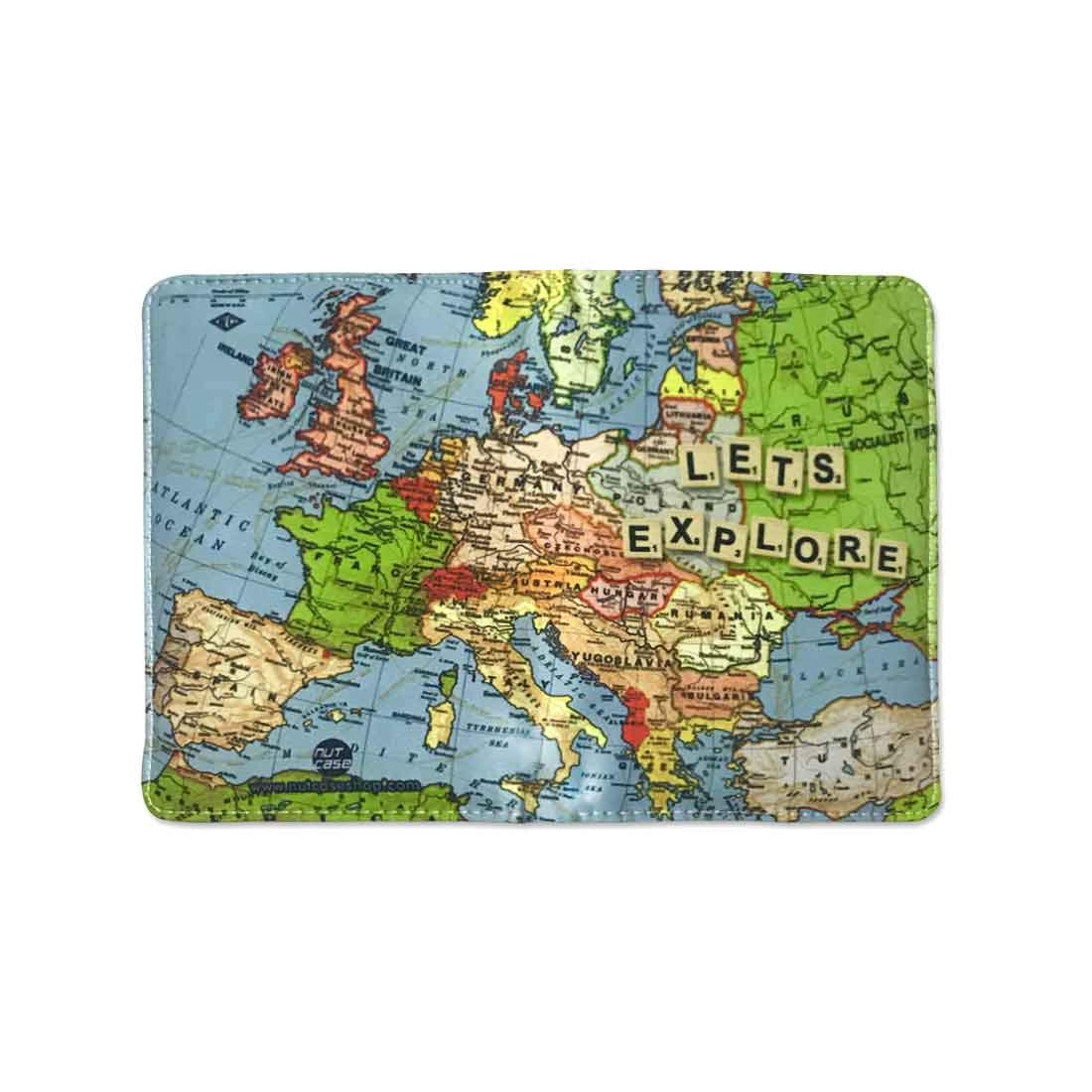 PU Leather Passport Cover Travel Wallet   - Let's Explore - Image 2