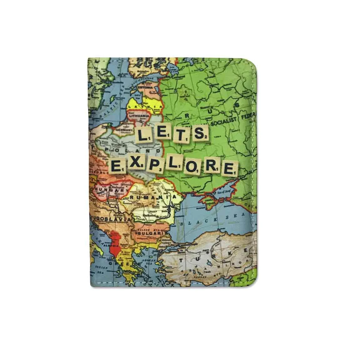 PU Leather Passport Cover Travel Wallet   - Let's Explore - Image 3