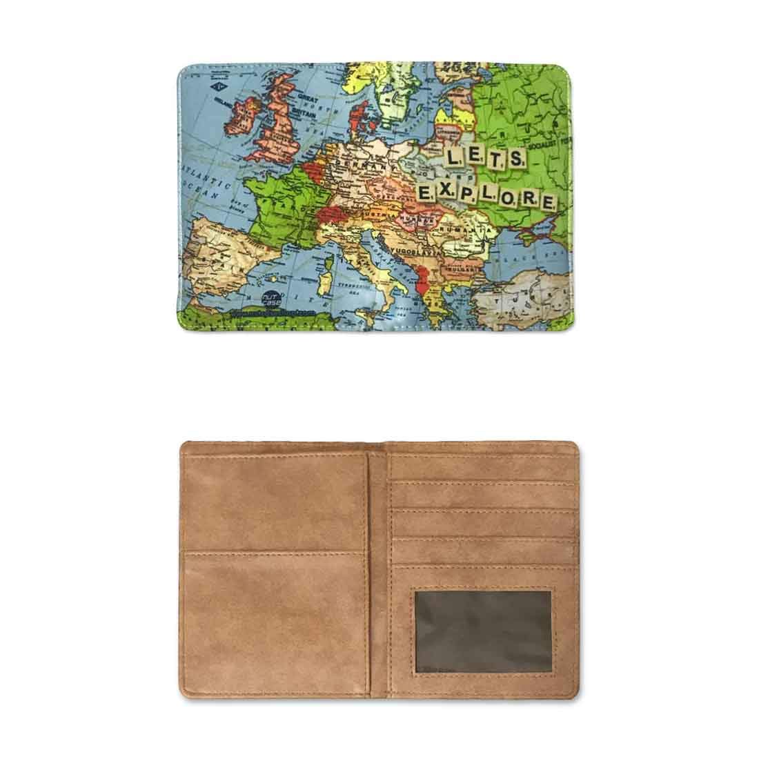 PU Leather Passport Cover Travel Wallet   - Let's Explore - Image 5