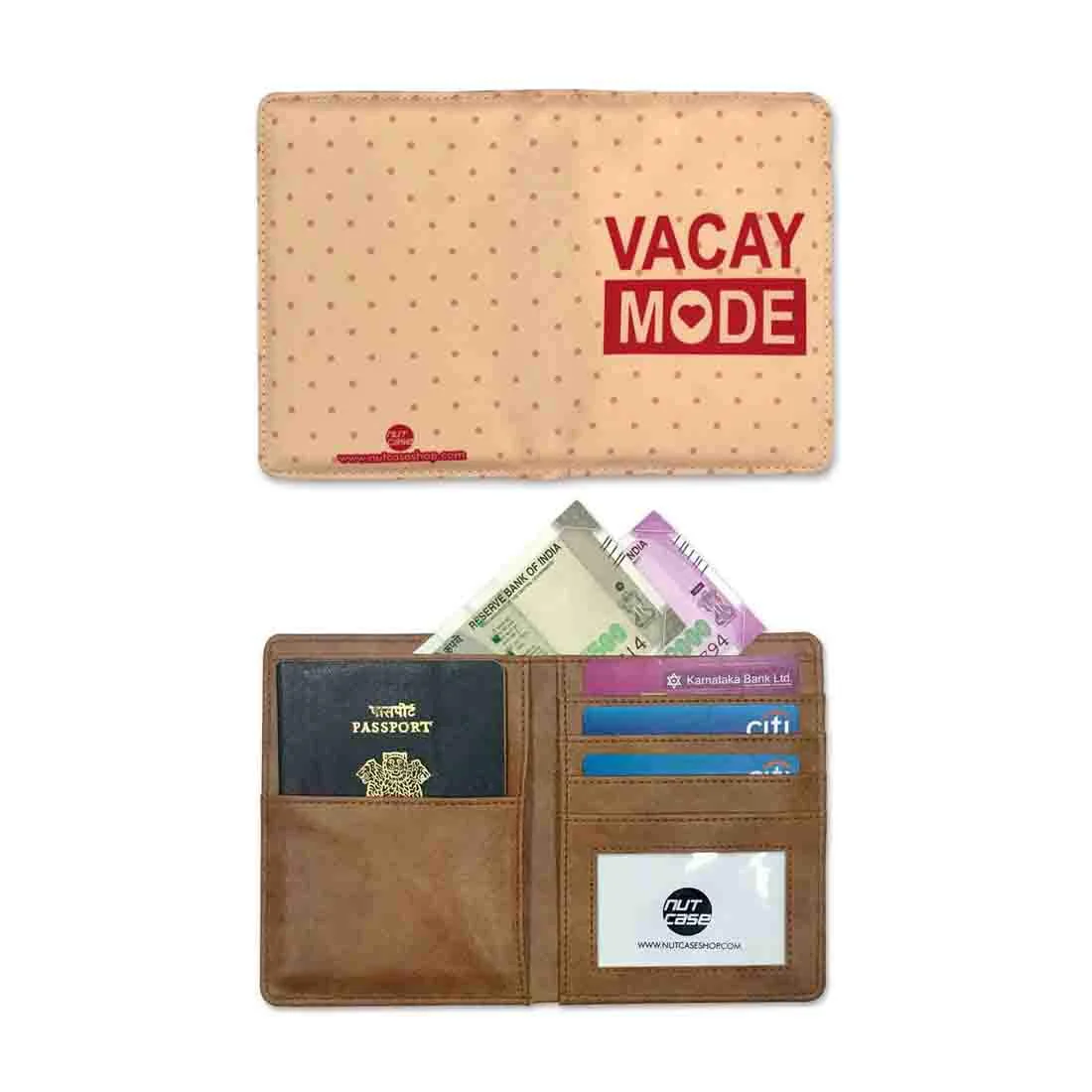 Passport Cover Case Wallet Travel Document Organizer -Vacay Mode - Image 2