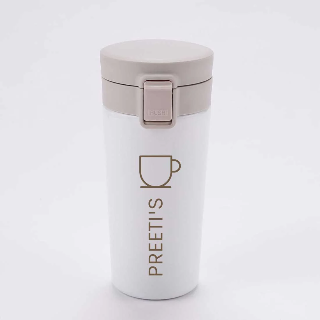Personalized Travel Coffee Flask Sipper With Name Engraved Stainless Steel Flask - Tea Cup - Image 11