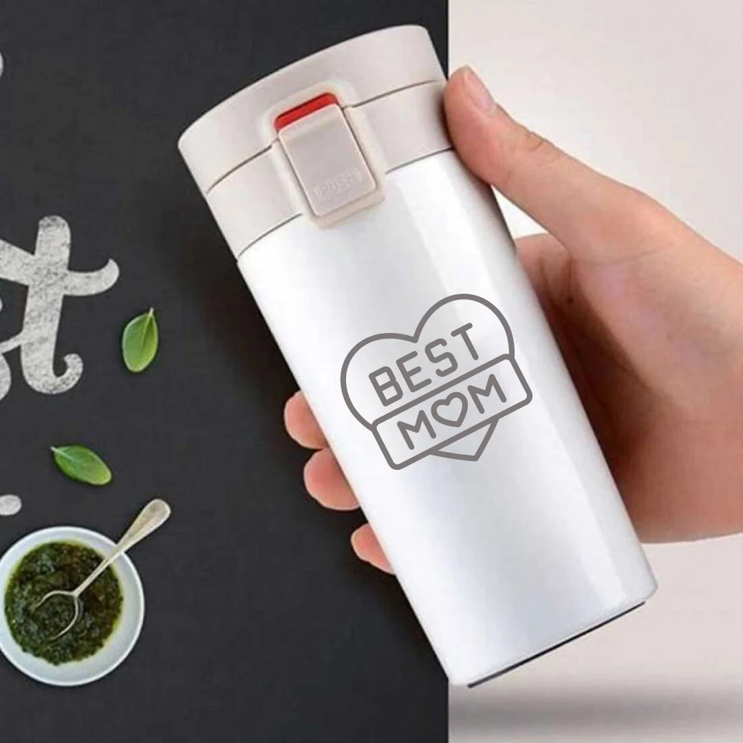 Travel Coffee Mug with Lid - Insulated Tea Coffee Tumbler for Mom Gift Idea - Best Mom - Image 4