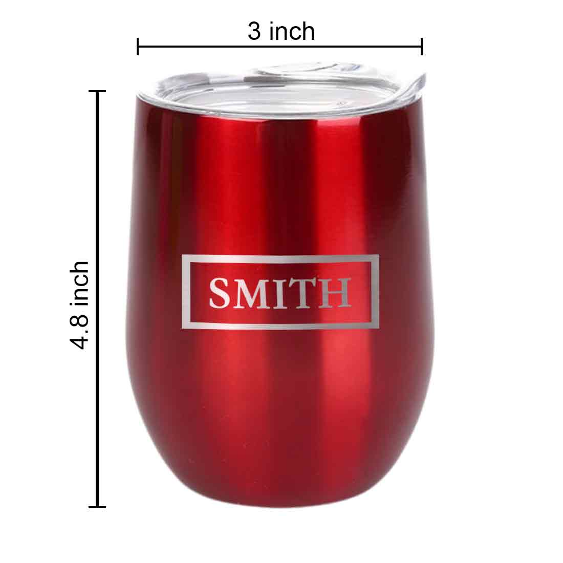 Personalized Travel Coffee Mug Insulated with lid Name Engraved Stainless Steel - Frame - Image 24