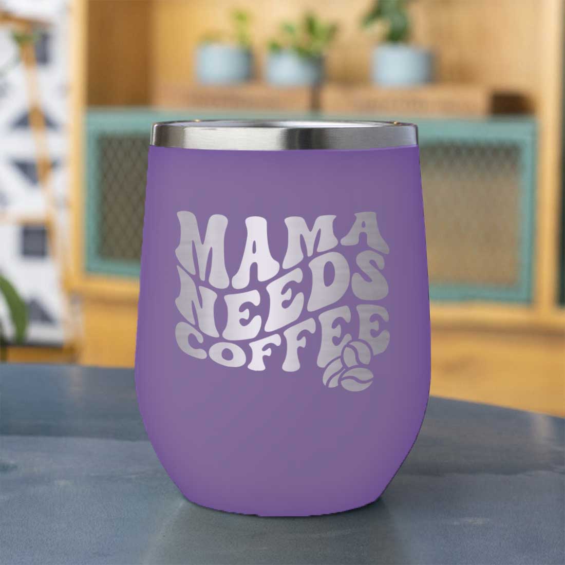 Mothers Day Gifts Designer Travel Coffee Mug With Lid Gift for Mom - Mama Needs Coffee