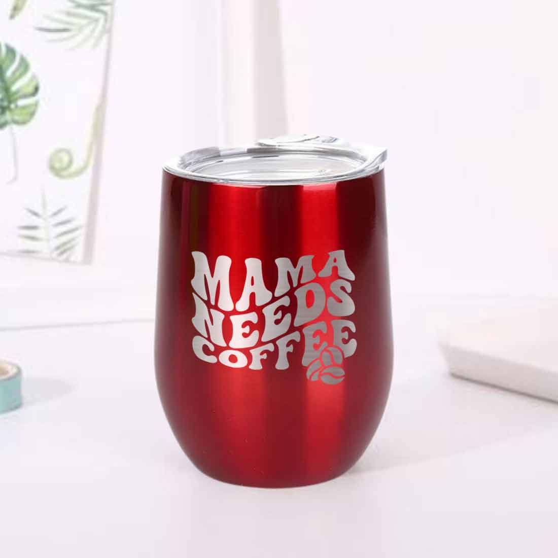 Mothers Day Gifts Designer Travel Coffee Mug With Lid Gift for Mom - Mama Needs Coffee - Image 2