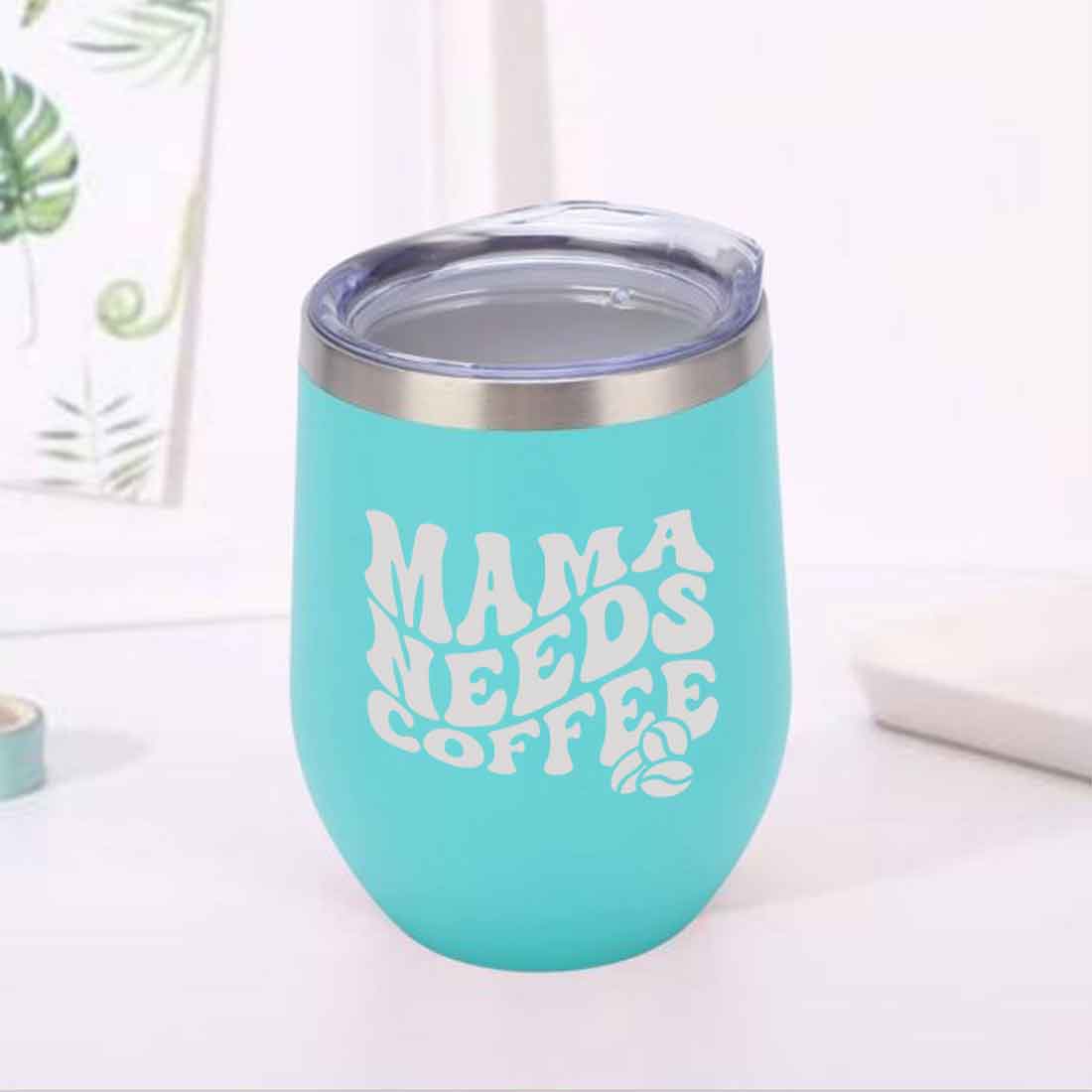 Mothers Day Gifts Designer Travel Coffee Mug With Lid Gift for Mom - Mama Needs Coffee - Image 5