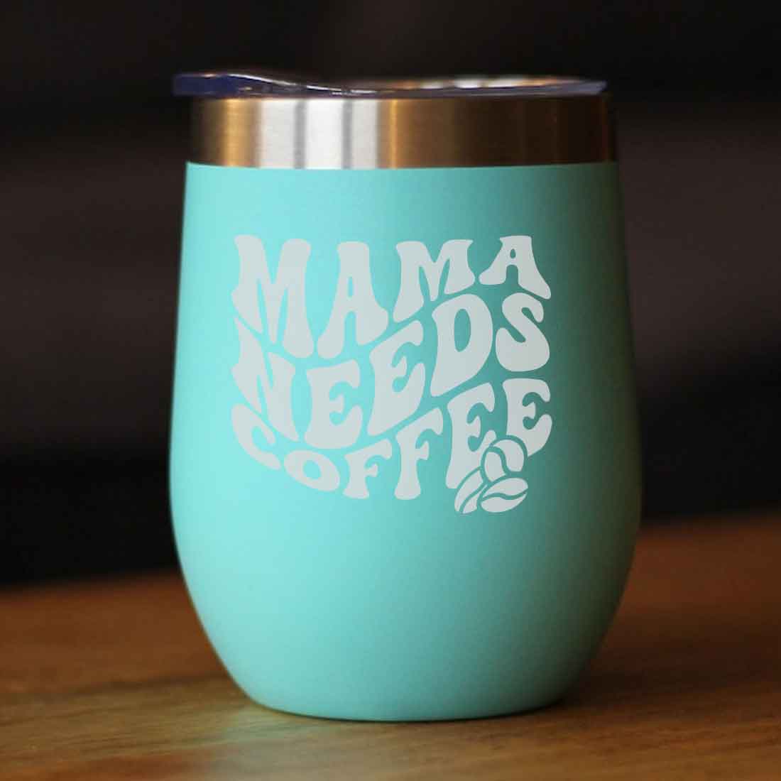 Mothers Day Gifts Designer Travel Coffee Mug With Lid Gift for Mom - Mama Needs Coffee - Image 6