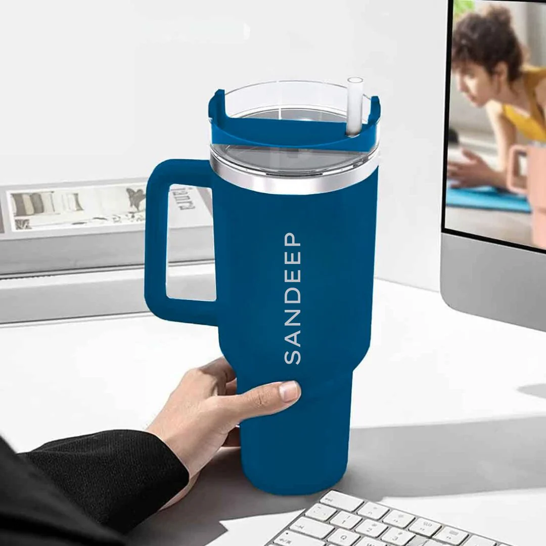 Nutcase Personalized Travel Coffee Mug with Lid - Large Coffee Tumbler Cups 1200ml - Image 24