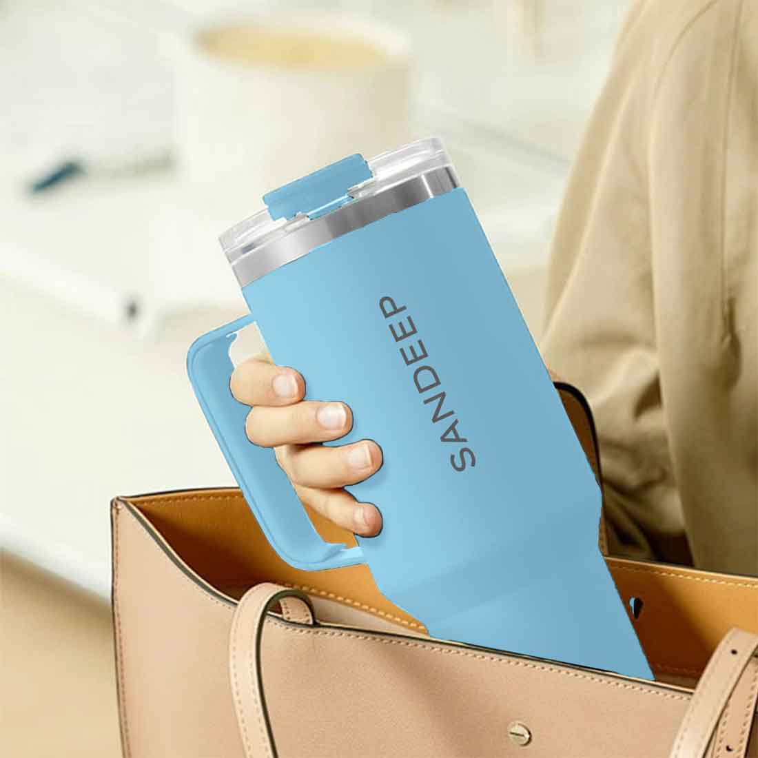 Nutcase Personalized Travel Coffee Mug with Lid - Large Coffee Tumbler Cups 1200ml - Image 30