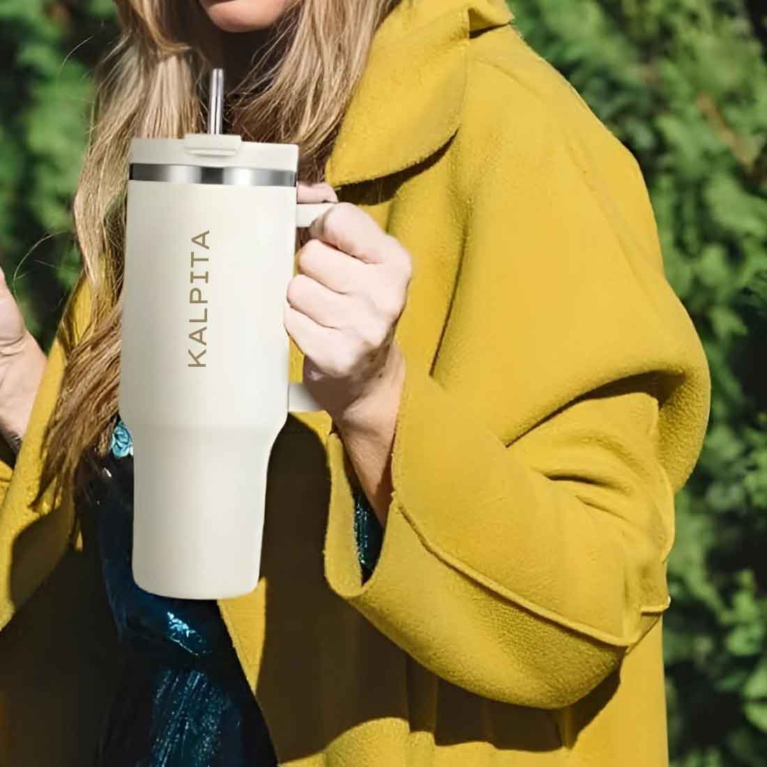 Nutcase Personalized Travel Coffee Mug with Lid - Large Coffee Tumbler Cups 1200ml - Image 7