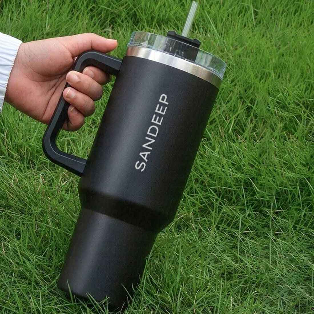 Nutcase Personalized Travel Coffee Mug with Lid - Large Coffee Tumbler Cups 1200ml - Image 9