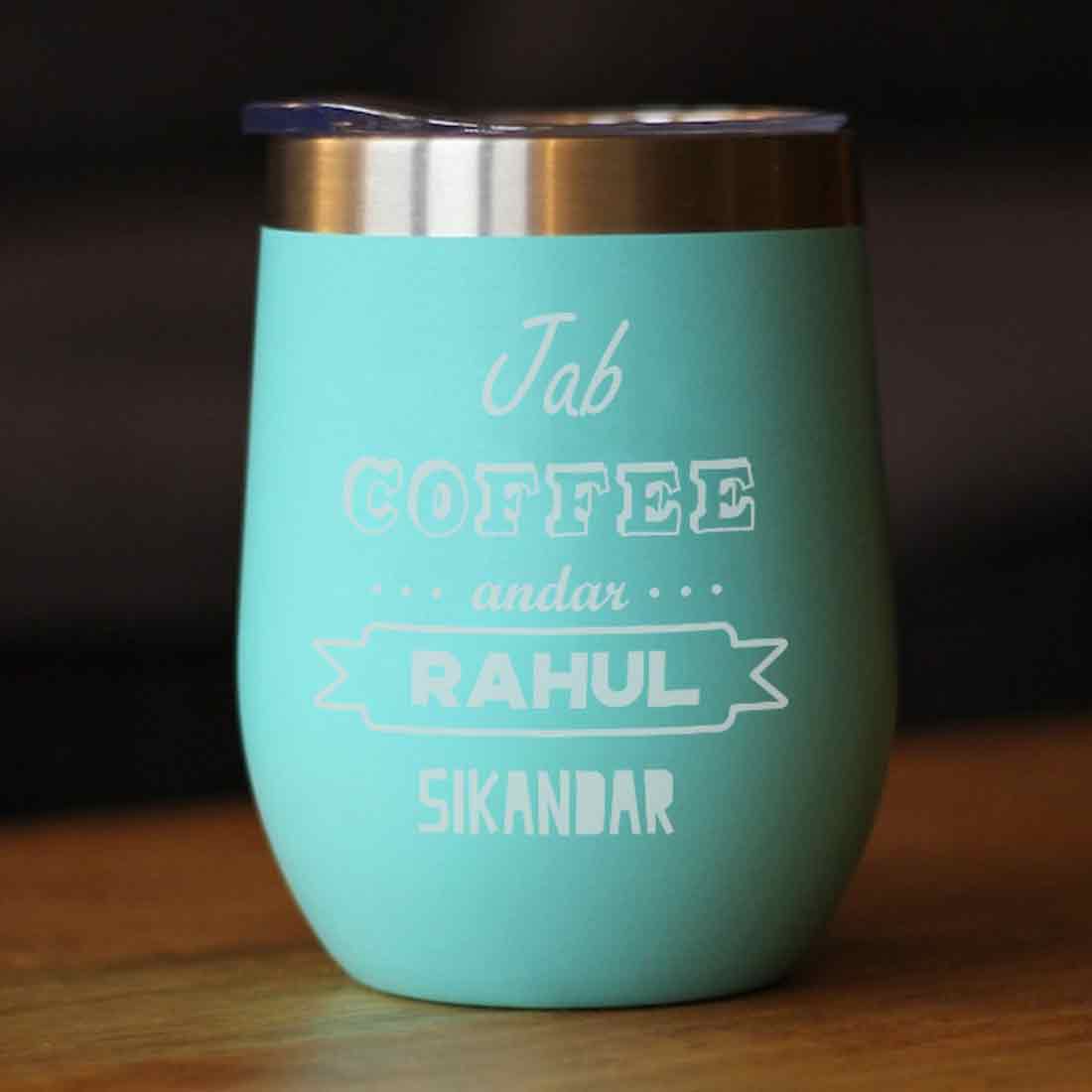 Personalized Travel Coffee Mug With Lid Name Engraved Stainless Steel Cup -Coffee - Image 15