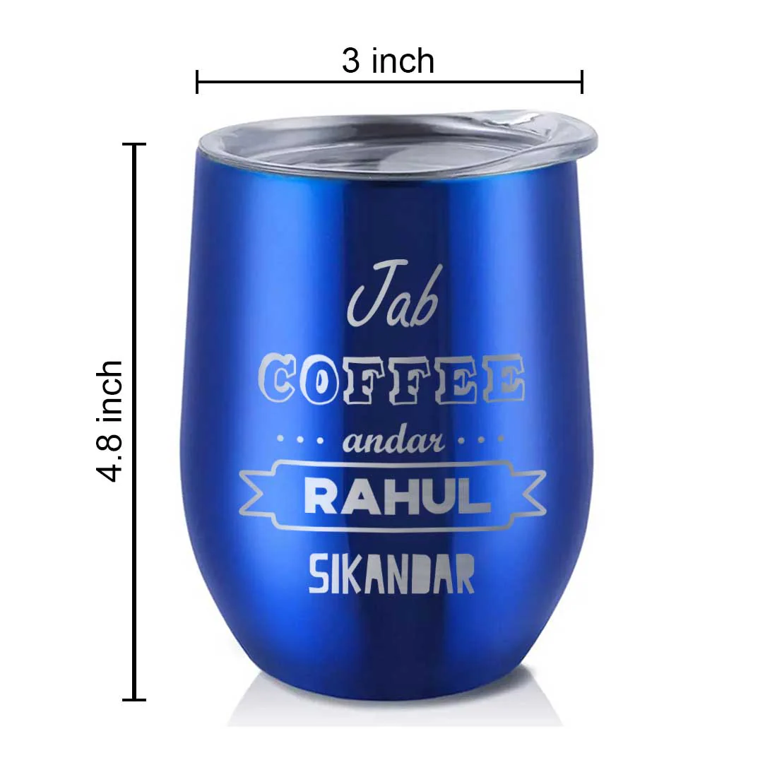 Personalized Travel Coffee Mug With Lid Name Engraved Stainless Steel Cup -Coffee - Image 29