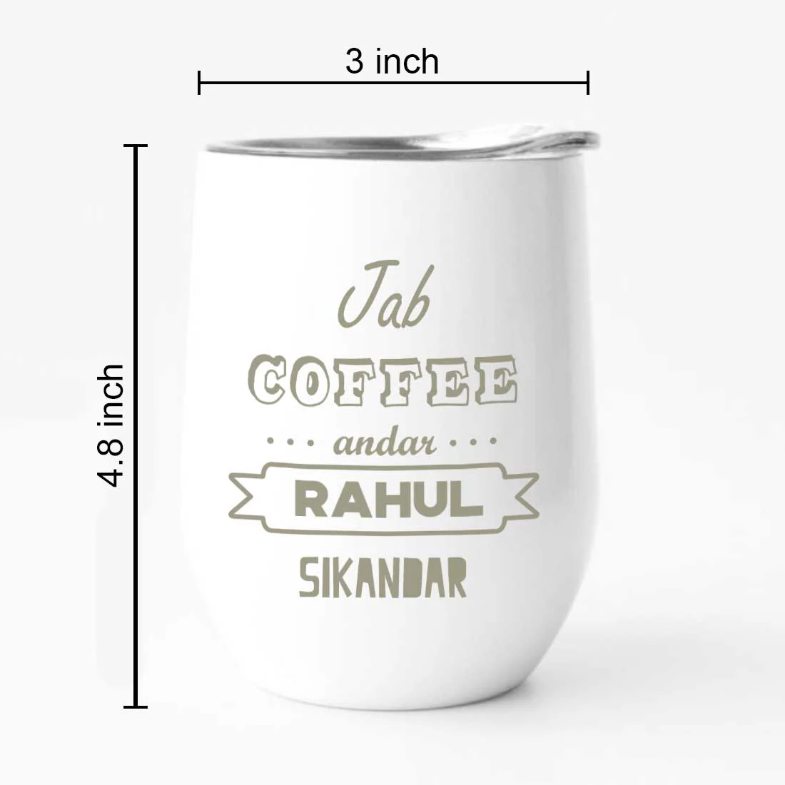 Personalized Travel Coffee Mug With Lid Name Engraved Stainless Steel Cup -Coffee - Image 32