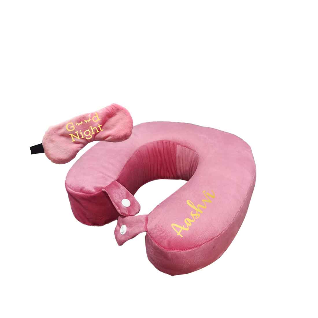 Travel Neck Pillow with Name-Memory foam Airplane Pillow - Image 12